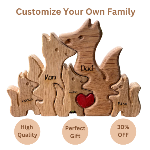 FoxFamily™ - Personalized Animal Puzzle